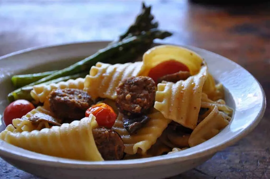 Sausage Mushroom Lasagnette
