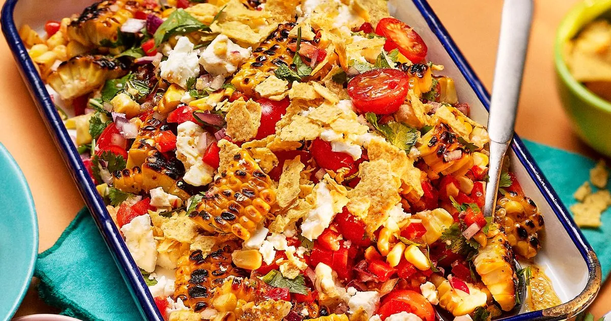 Corn Lime Feta Salad