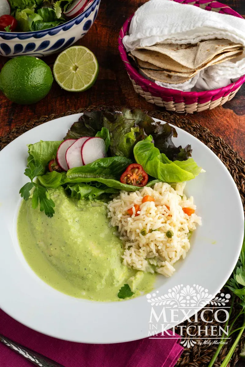 Fish with Parsley Cream Sauce