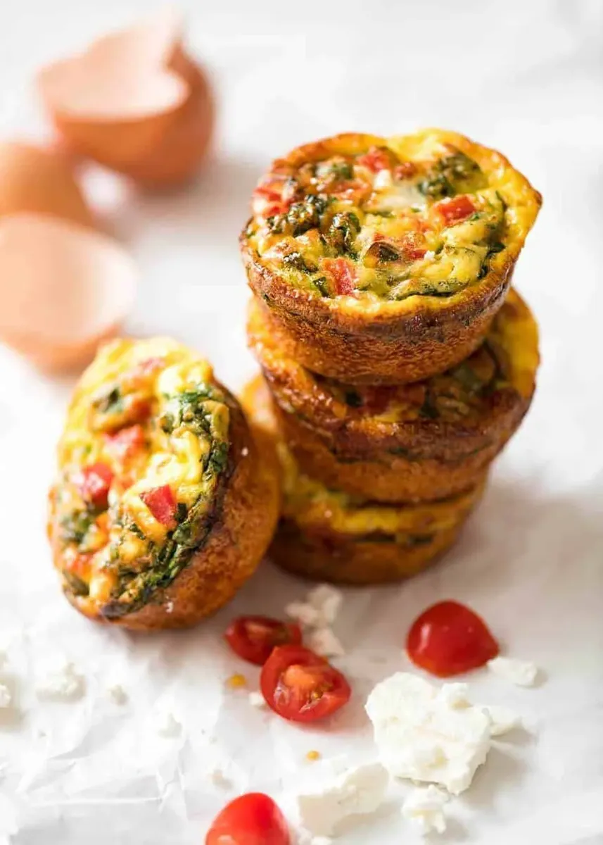 Spinach Feta Egg Muffins