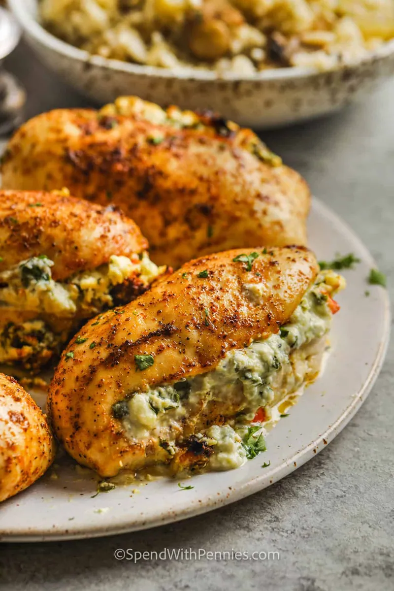Air Fryer Stuffed Chicken