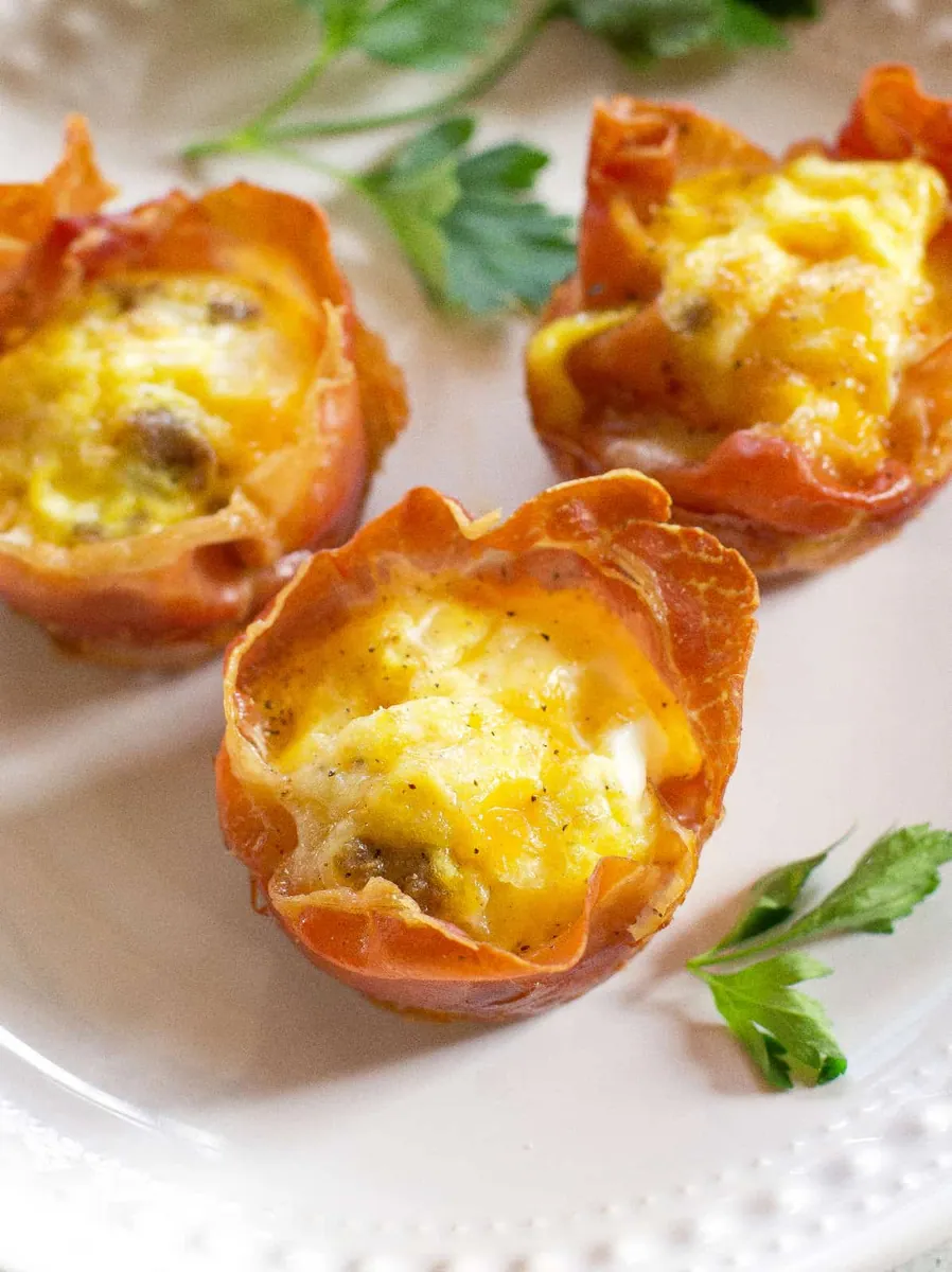 Prosciutto Sausage and Egg Cups