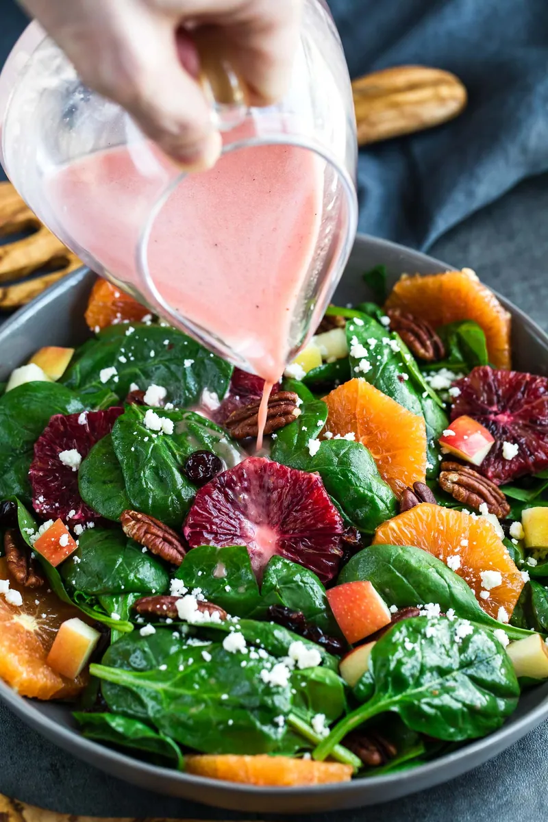 Apple Citrus Spinach Salad
