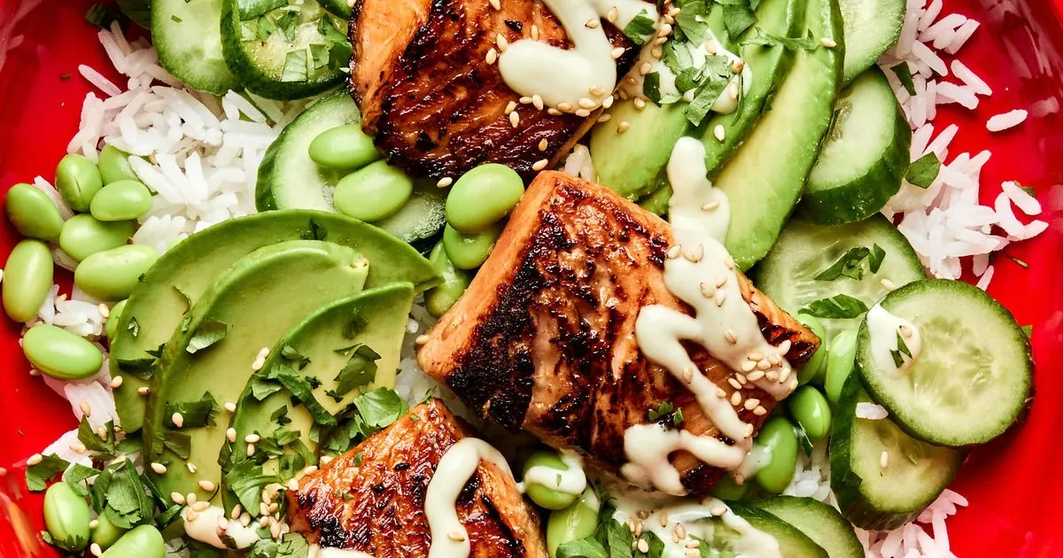 Teriyaki Salmon Rice Bowls
