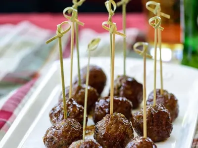 Korean Glazed Meatballs