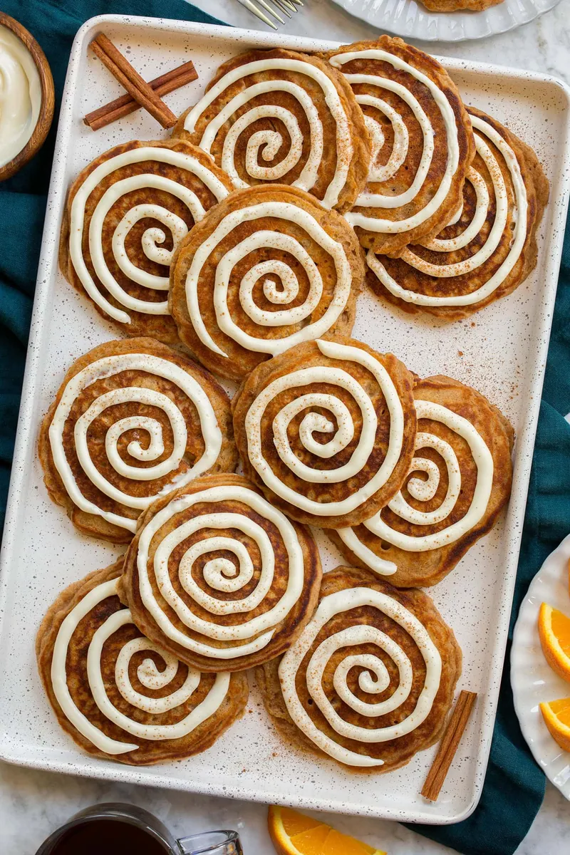 Cinnamon Roll Pancakes