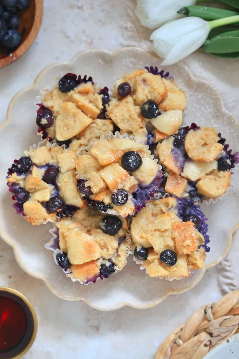 Blueberry French Toast Muffins