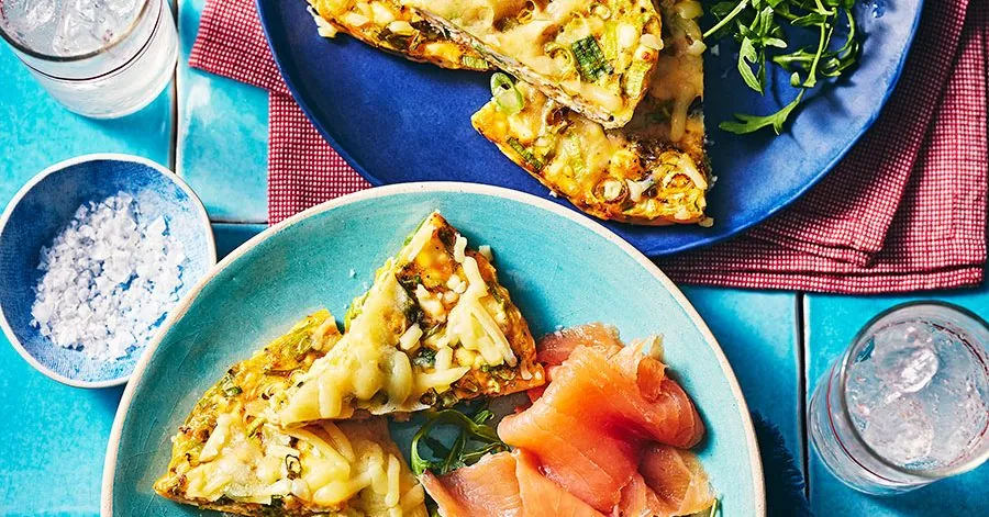Spring Onion Feta Frittata