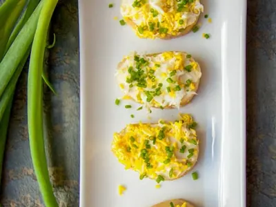 Egg and Chive Canapés