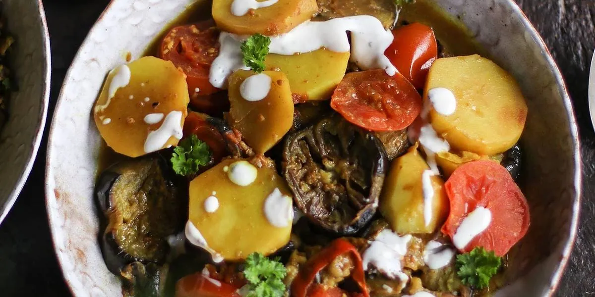 Potato Eggplant Afghan Dish