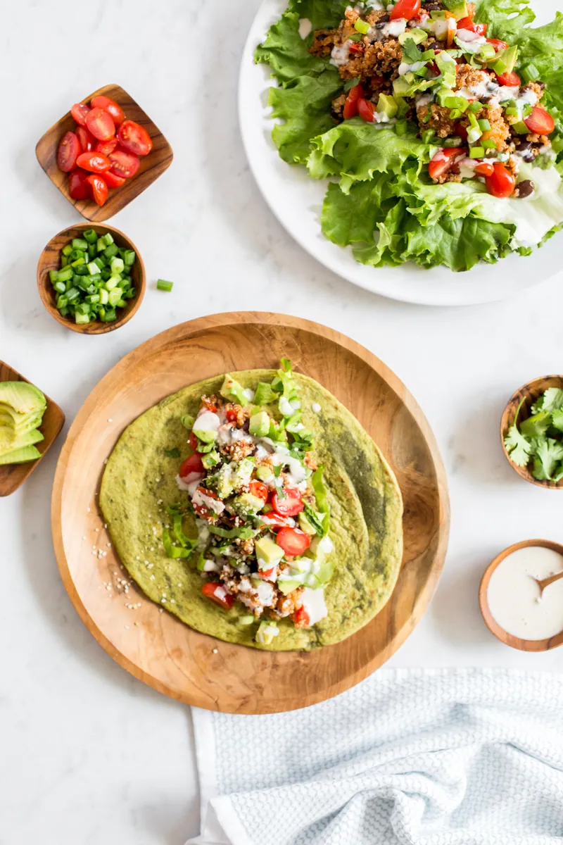 Quinoa Black Bean Wraps