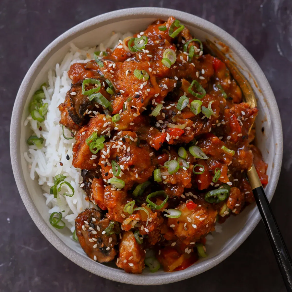 Baked Mushroom Tofu Stir Fry
