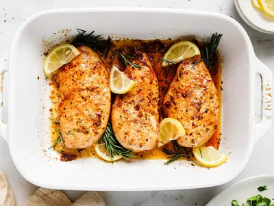 Lemon Rosemary Baked Chicken