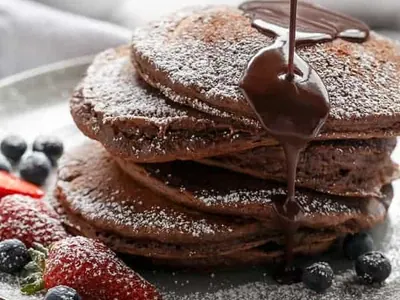 Double Chocolate Brownie Pancakes