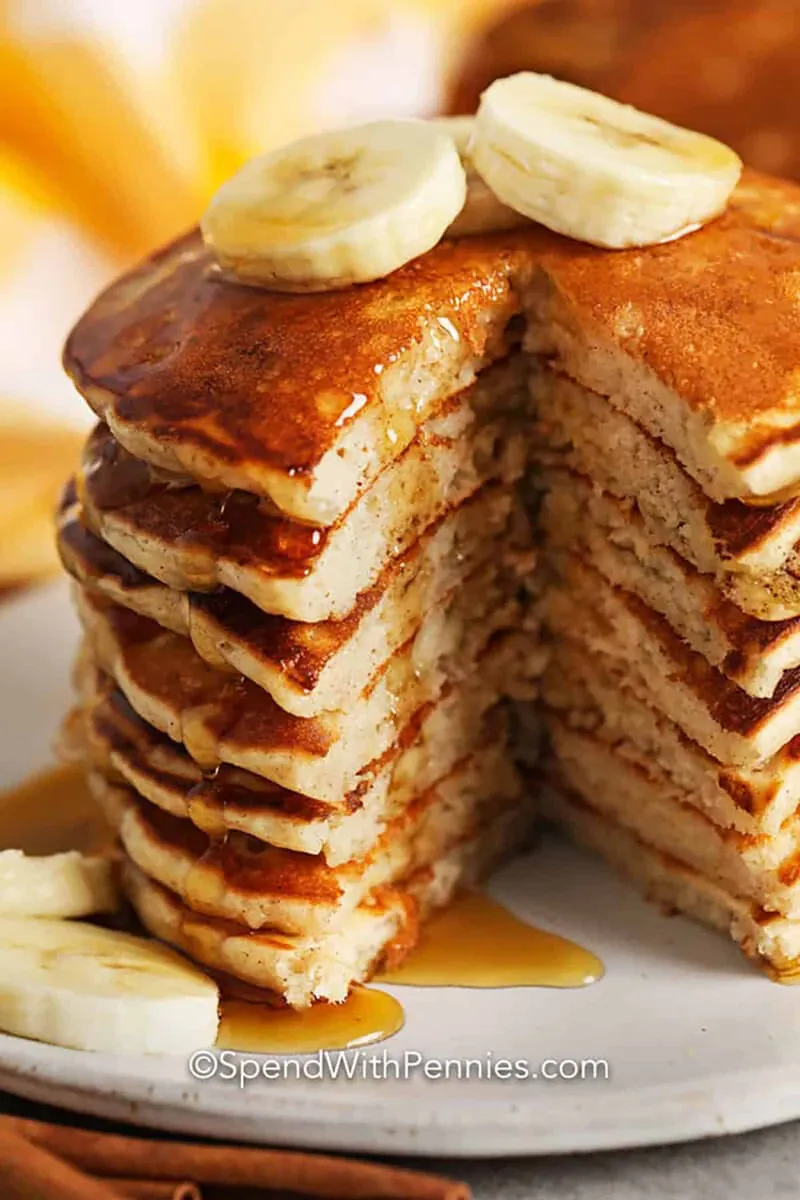 Banana Pancakes with eggs