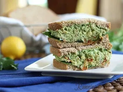Chickpea Pesto Sandwich