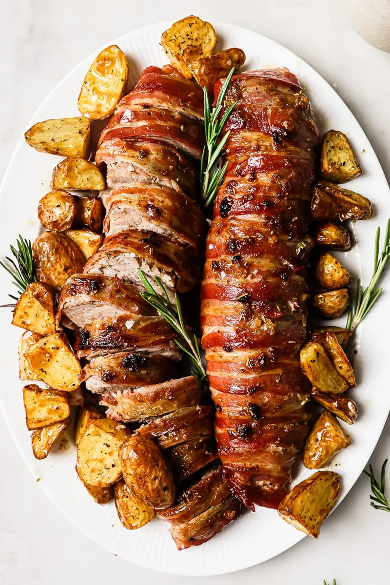 Bacon Wrapped Pork Tenderloin