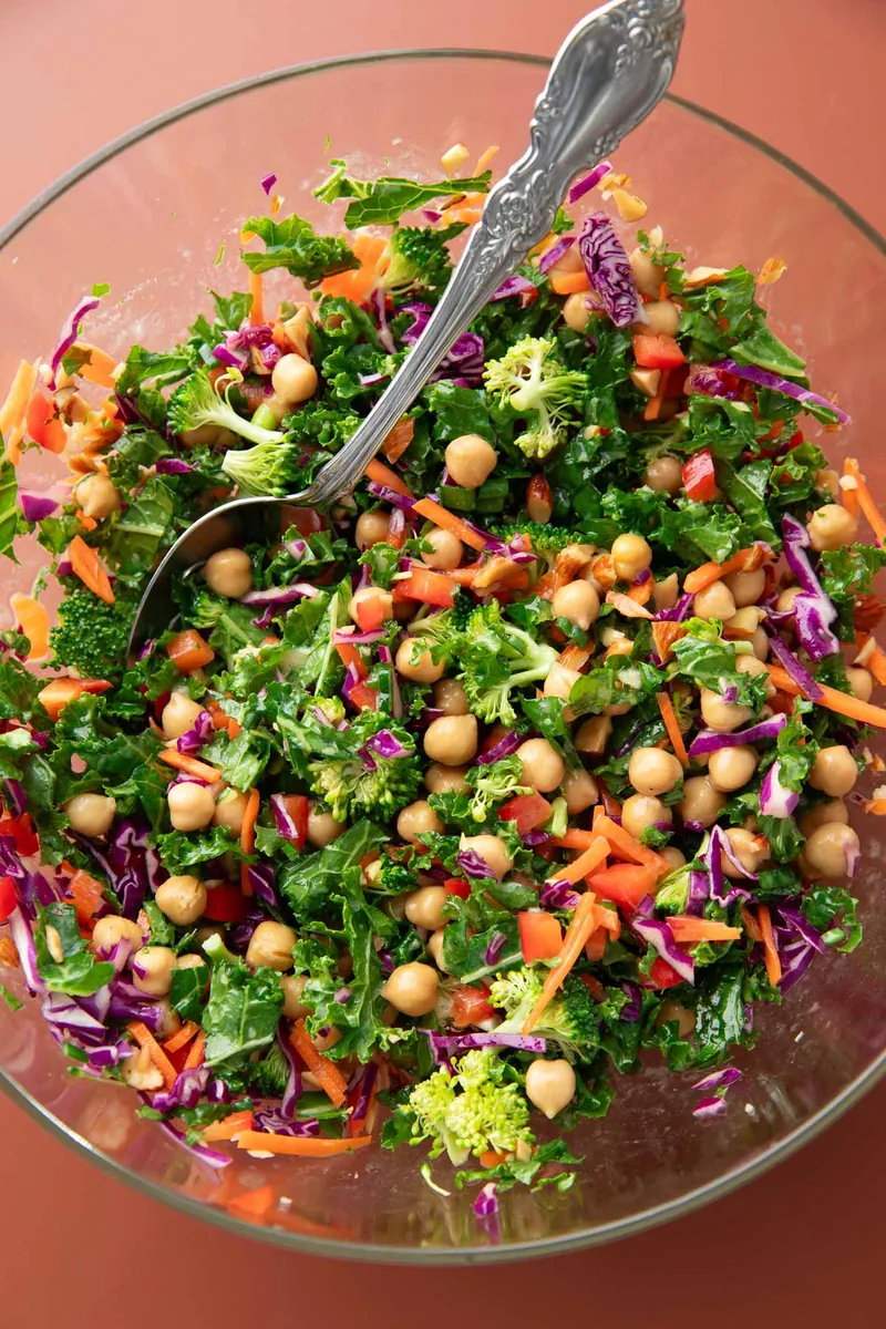 Kale Chickpea Crunch Salad