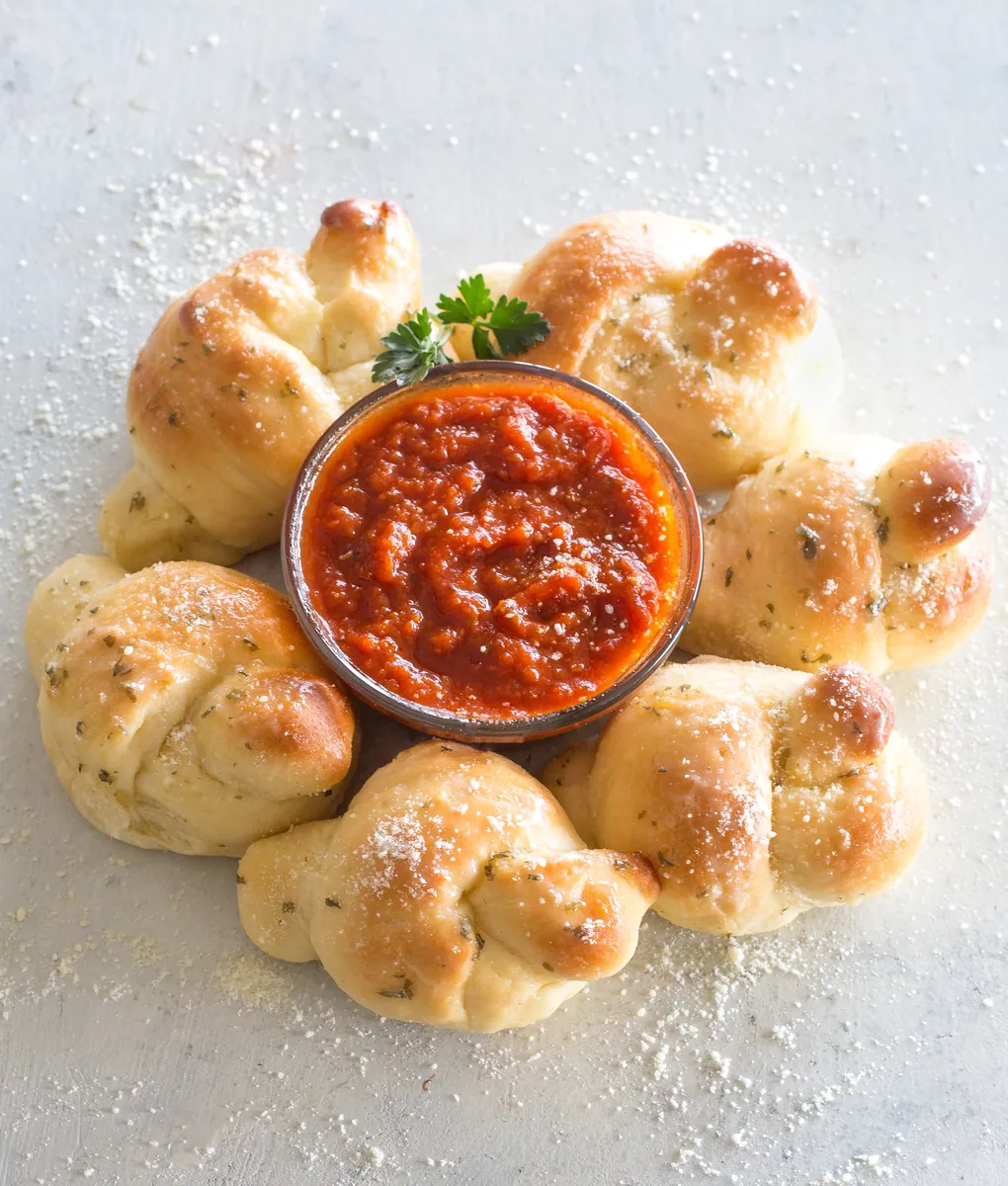 Garlic Knots with butter