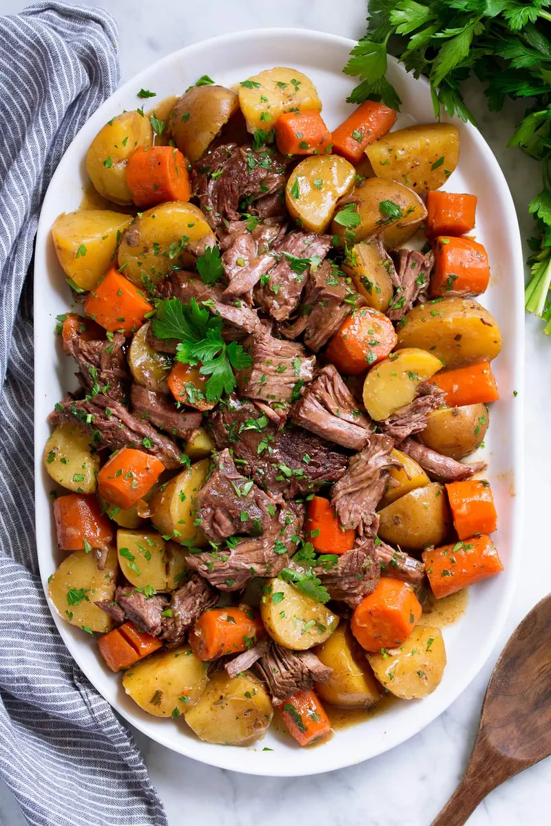 Slow Cooker Pot Roast with beef chuck roast