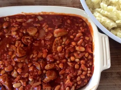 Bean Sausage Hotpot