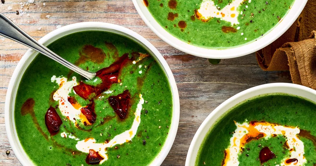 Green Soup with Crispy Chorizo