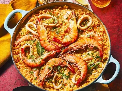 Prawn and Squid Paella