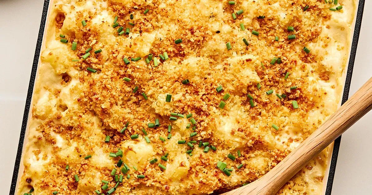 Cheesy Potato Crumb Bake
