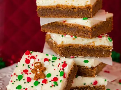 Gingerbread Cream Cheese Bars