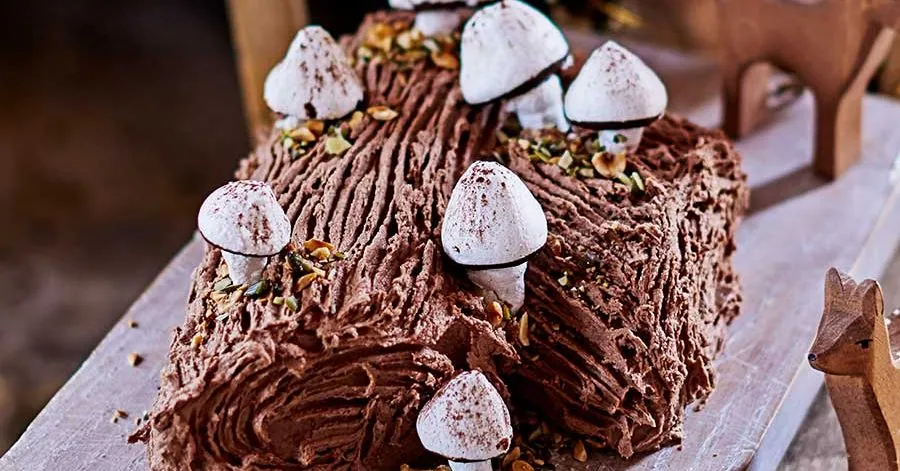 Chocolate Hazelnut Yule Log