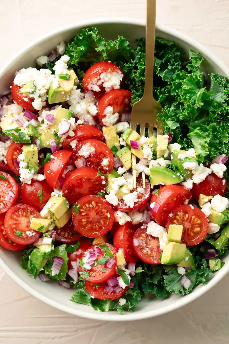 Avocado Kale Tomato Salad