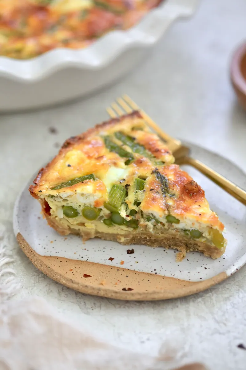 Asparagus Goat Cheese Quiche