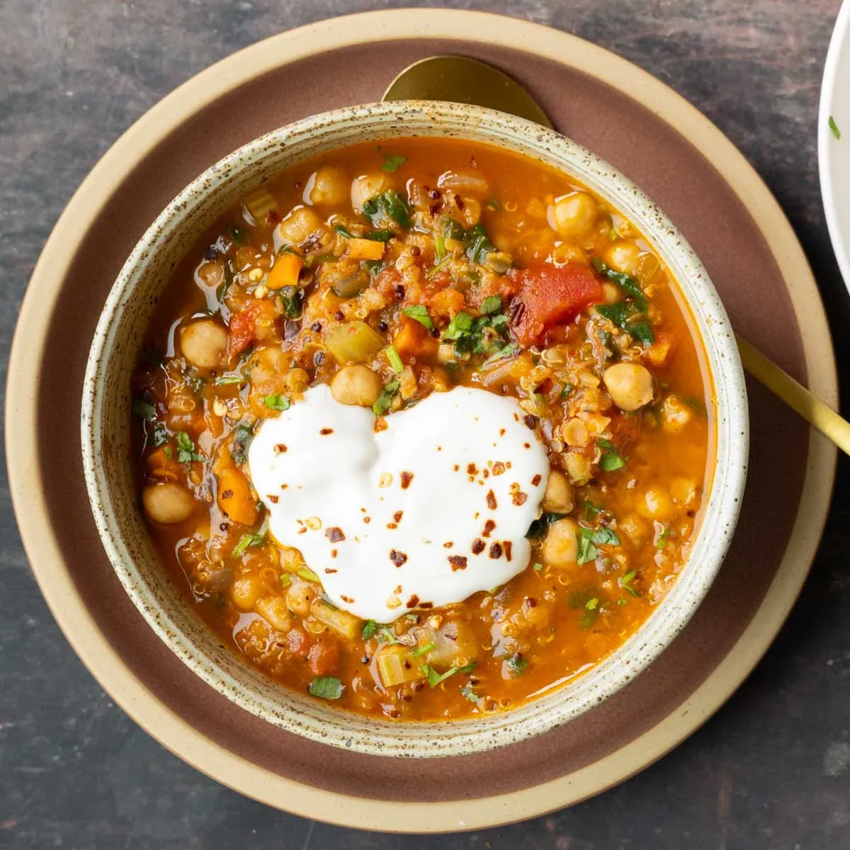 Moroccan Chickpea Lentil Soup
