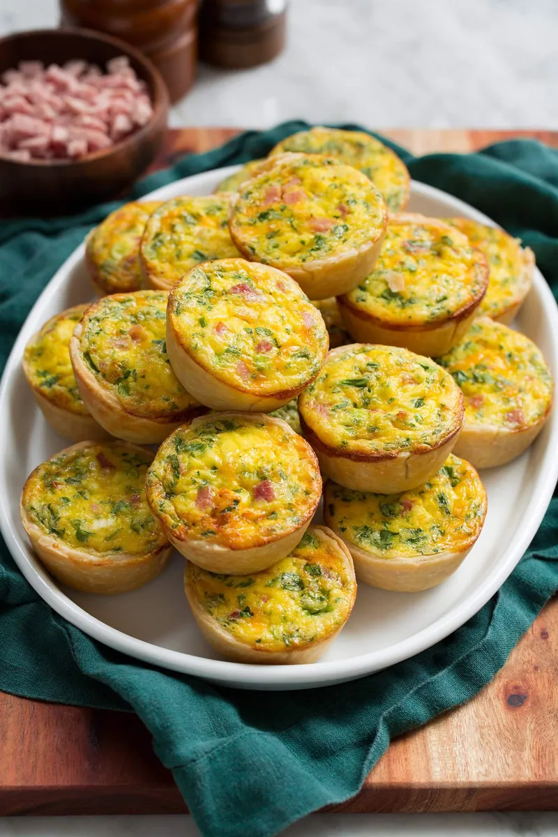 Mini Ham Quiches