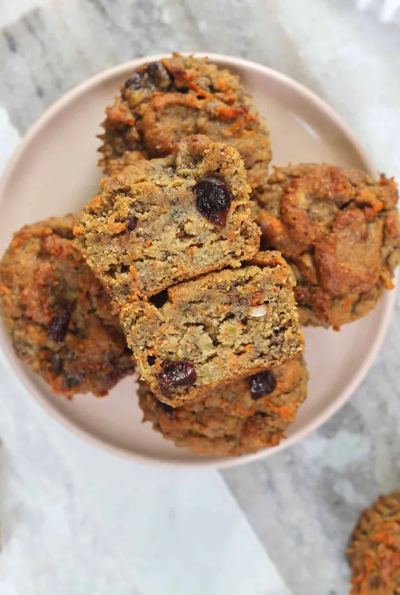 Morning Glory Muffins with oranges