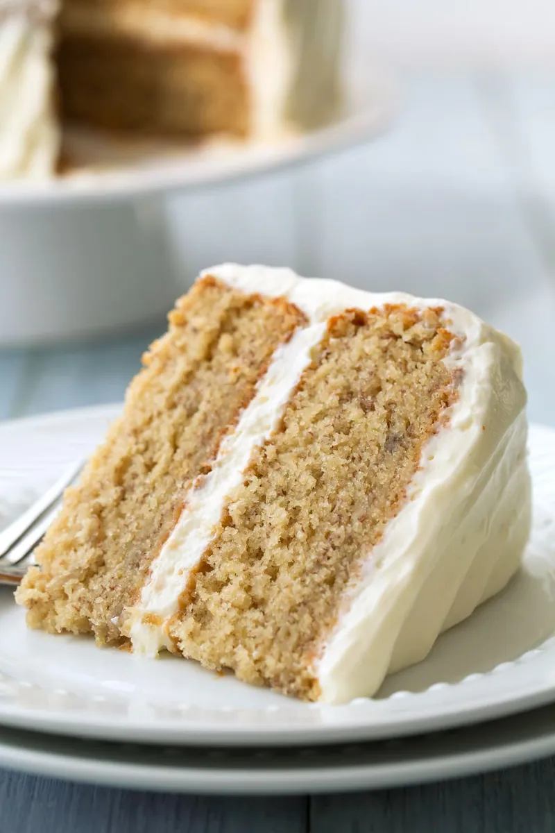 Banana Cream Cheese Cake