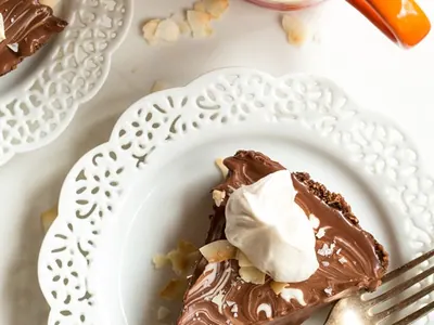Dark Chocolate Coconut Tart