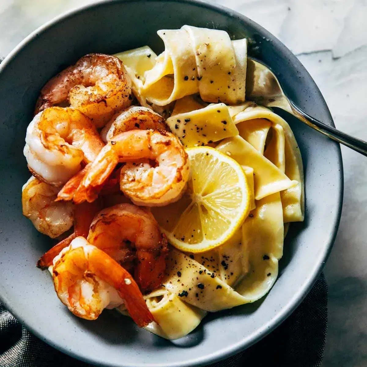 Lemon Shrimp Pappardelle