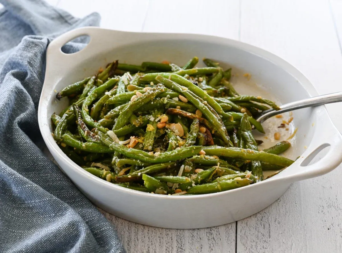 Roasted Garlic Green Beans