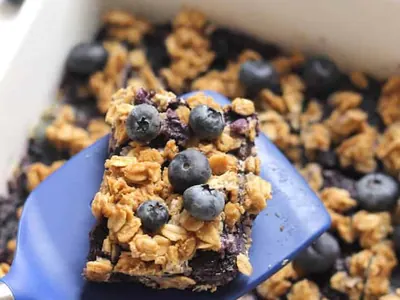 Blueberry Oatmeal Crumble Bars