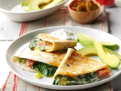 Spinach Quesadillas