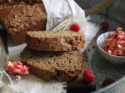 Banana Pecan Bread with nuts and seeds