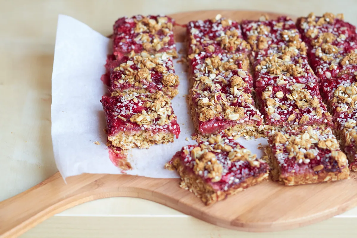 Strawberry Oat Squares