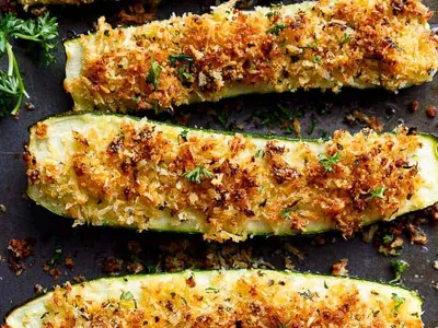 Crispy Stuffed Zucchini