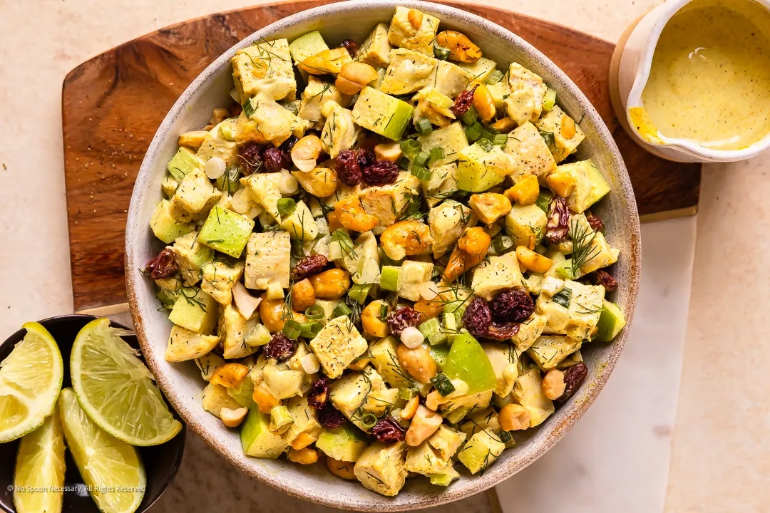 Curried Chicken Salad with nuts and seeds