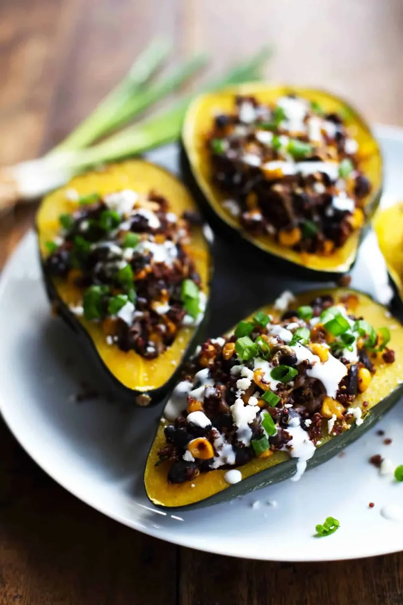 Quinoa Stuffed Acorn Squash