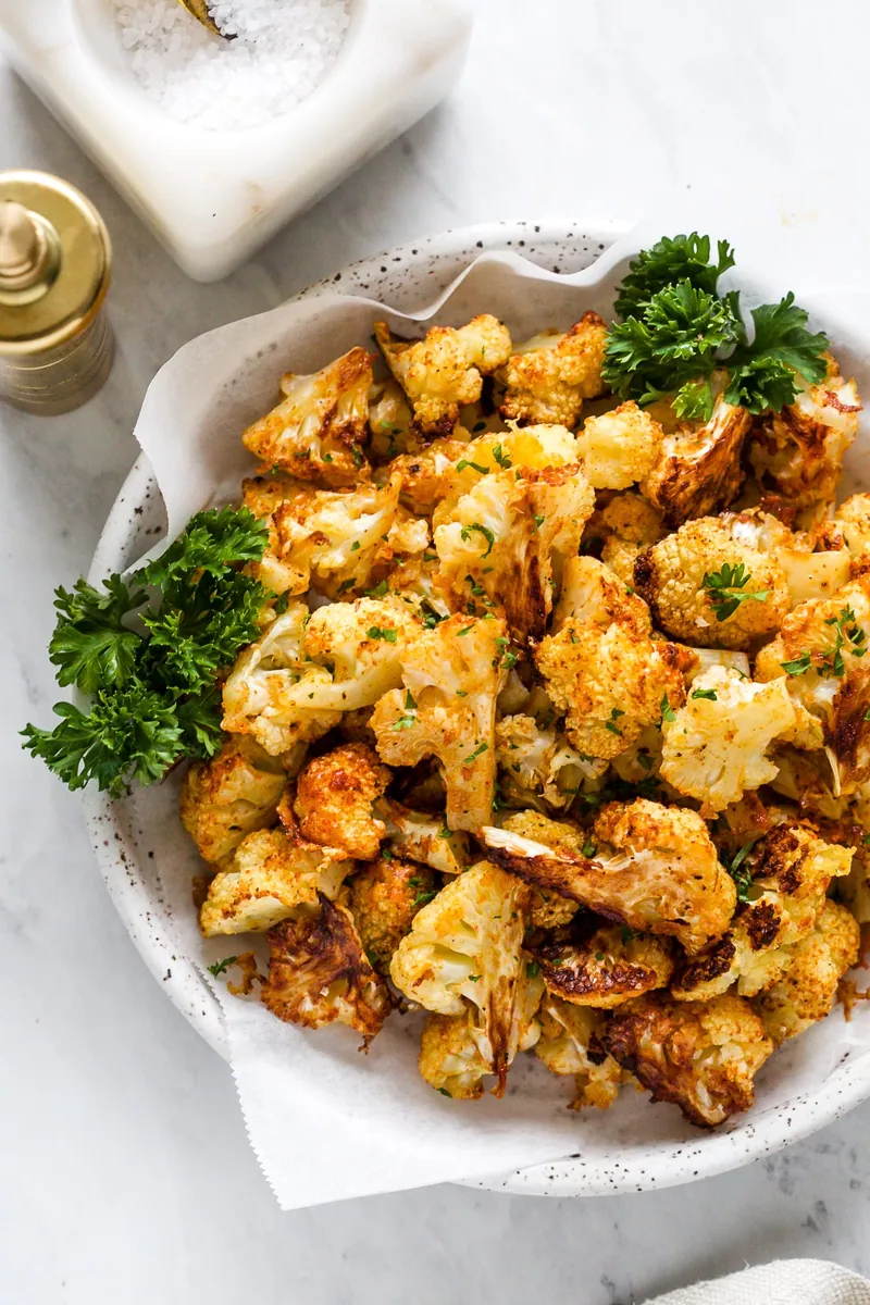 Parmesan Cauliflower Bites