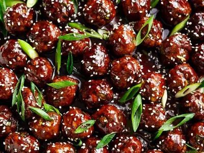 Mongolian Glazed Meatballs