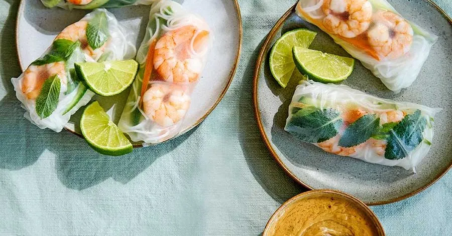 Summer Rolls with Peanut Sauce