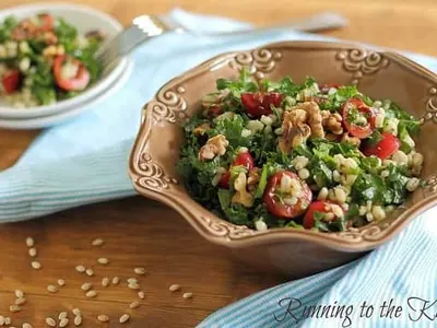 Barley Kale Cherry Salad